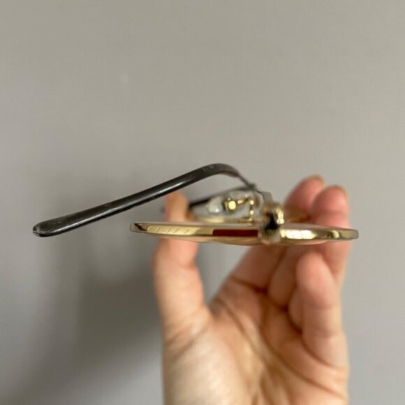 Matsujaki Japan Thin Gold Round Glasses Frames - 53-19-138 - Picture 6 of 9